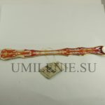 Лжица латунная в позолоте с эмалью (l 245 мм.)