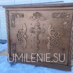 Облачение на престол дубовое 1200х1200х1040 мм.