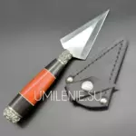Копие среднее "Граб,Падук" в кожаном чехле
