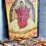 Икона "Спорительница хлебов" на дереве 24х18х1,5 см, цветная печать
