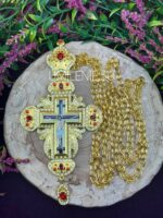 Крест из ювелирного сплава с цепью