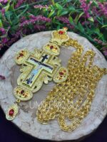 Крест из ювелирного сплава с цепью — изображение 2