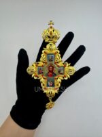 Крест наперсный из ювелирного сплава с цепью (производство фабрики Китай) — изображение 4