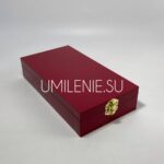(красный) Футляр большой с бархатным ложементом для наперсного креста или панагии