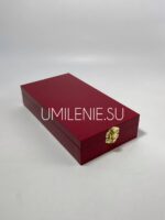(красный) Футляр большой с бархатным ложементом для наперсного креста или панагии