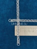 Цепь латунная в серебрении — изображение 3