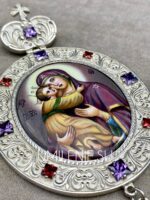 Панагия серебряная без цепи — изображение 5