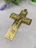 Крест наперсный серебряный в позолоте — изображение 2