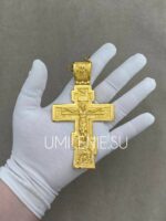 Крест наперсный иерейский серебряный в позолоте — изображение 4