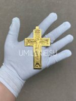 Крест наперсный серебряный в позолоте — изображение 5