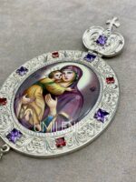 Панагия серебряная без цепи — изображение 3
