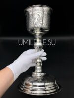 Евхаристический набор комбинированный в серебрении с чернением на 1 литр — изображение 5