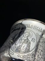 Евхаристический набор комбинированный в серебрении с чернением на 1 литр — изображение 6