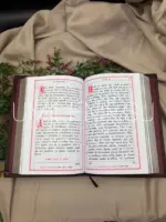 Апостол богослужебный в кожаном переплете (на церковнославянском языке) коричневый — изображение 4