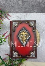 Евангелие малое требное в кожаном переплете (красное)