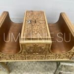 Свечник с жертвенной кружкой, массив дуба (595х380х255)