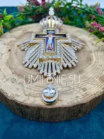Крест наперсный серебряный в позолоте (стоимость указана без цепи ) — изображение 4